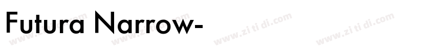 Futura Narrow字体转换